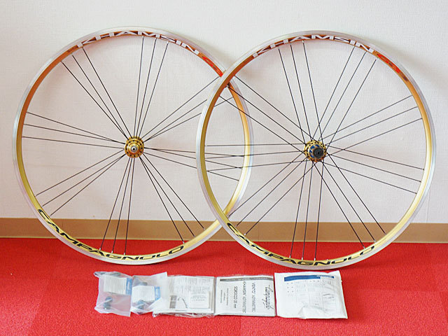  9605 カンパニョーロ カムシン ゴールド アルミクリンチャー カンパフリー対応 未装着品(27インチ、700C)｜売買されたオークション情報、yahooの商品情報をアーカイブ公開 - オークファン ホイール（完組、手組）