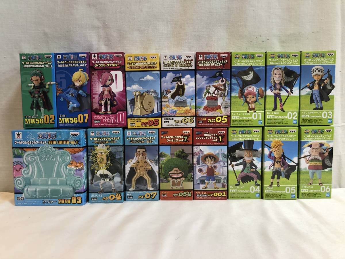 ワンピース ワーコレ フィギュア レア 17個セット Greeeen th ヴィンスモーク マリンフォード エース 白ひげの墓 初期 その他 売買されたオークション情報 Yahooの商品情報をアーカイブ公開 オークファン Aucfan Com