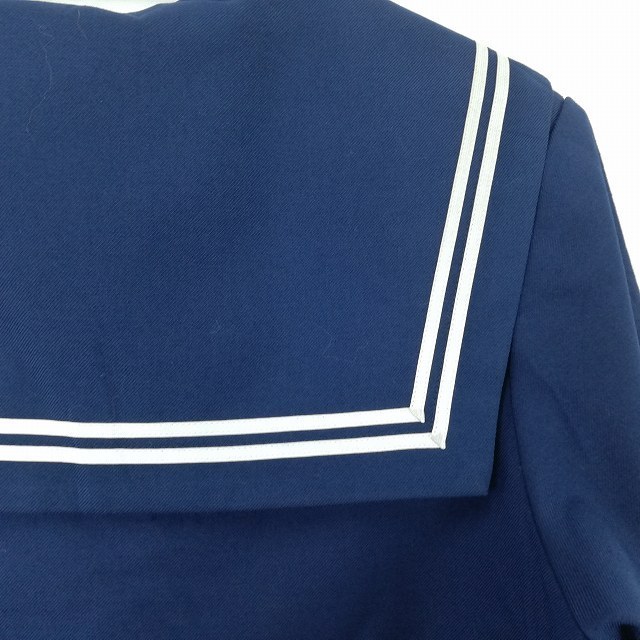 1円 セーラー服 リボン 上着 170A 冬物 長袖 白2本線 女子 学生服 愛知 