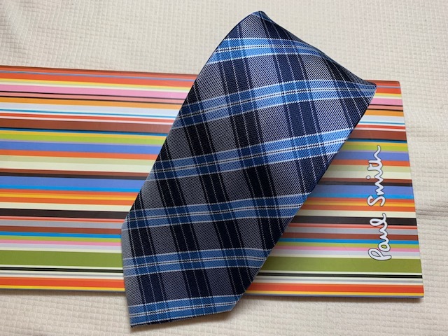  Paul Smith ポールスミスMade in Italy ネクタイブルーチェック柄シルク100(ネクタイ)｜売買されたオークション情報、yahooの商品情報をアーカイブ公開 - オークファン 服飾小物