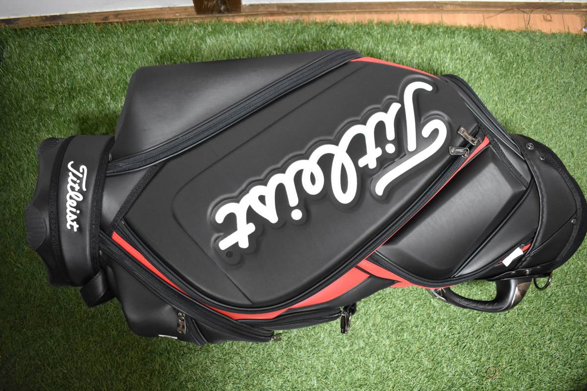 展示品未使用★タイトリストキャディバッグブラック 大型商品180】タイトリスト Titleist メンズ ゴルフ キャディバッグ