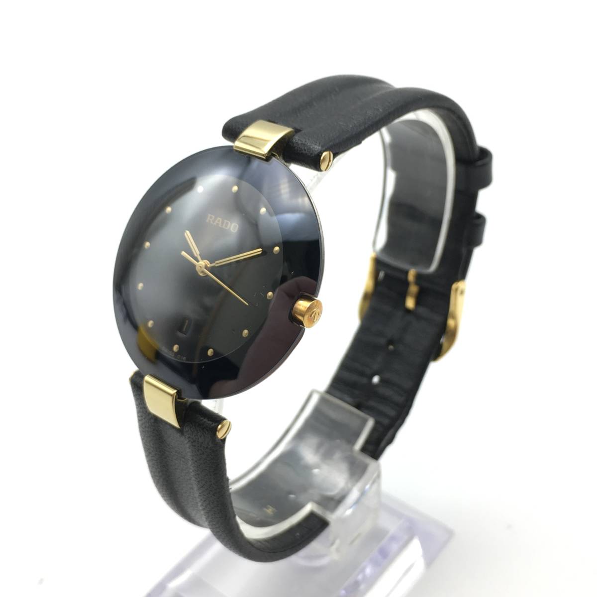 E10-58 RADO/ラドー Date デイト メンズ クォーツ 腕時計 レザーベルト