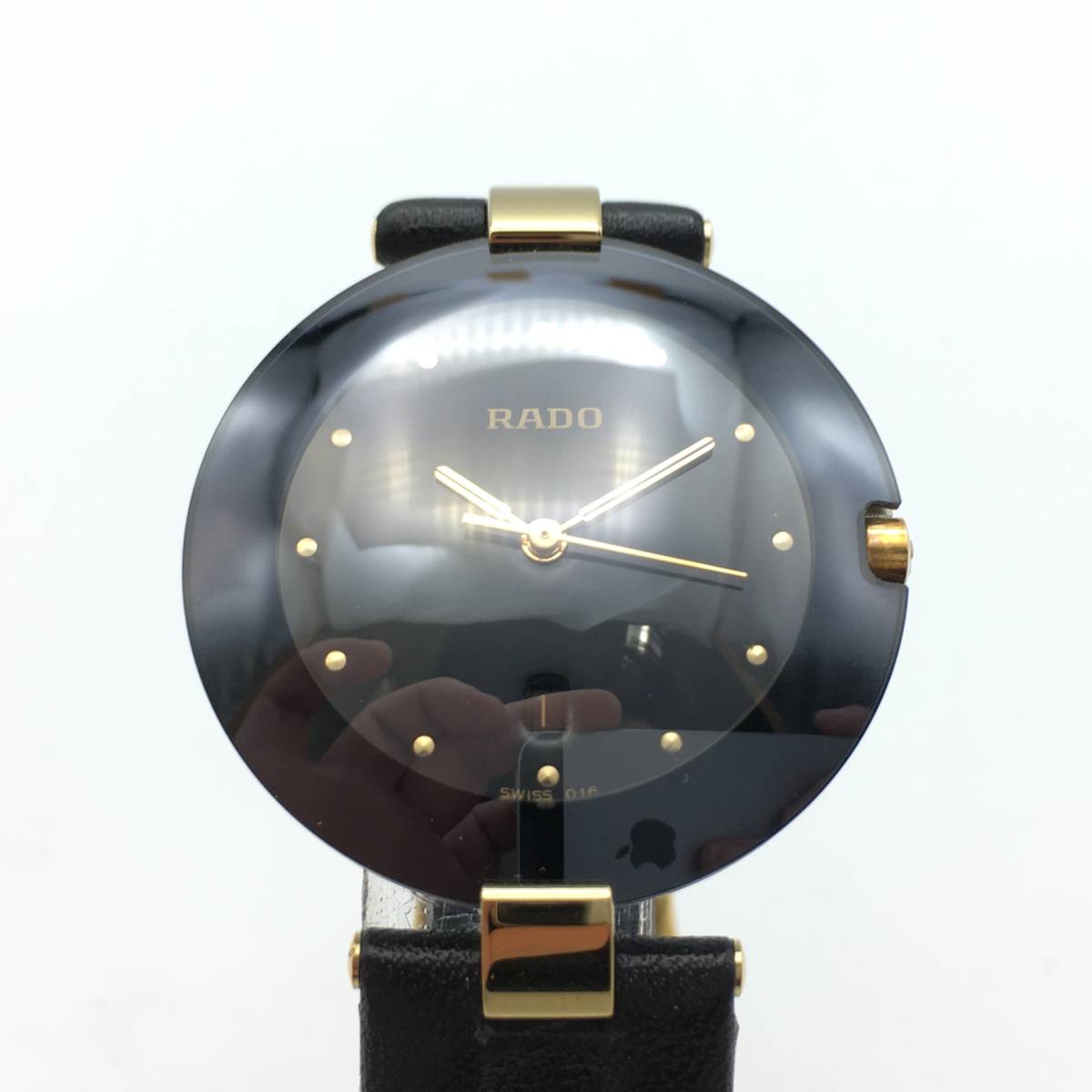 E10-58 RADO/ラドー Date デイト メンズ クォーツ 腕時計 レザーベルト