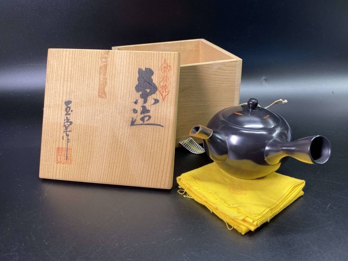 【爆買い，豊富な】 10＃MH2/5777 梅原玉堂 造 茶注 急須 常滑焼 検:雪堂 宝生 常山 常滑焼 朱泥 急須 茶道具 60サイズ(常滑)｜売買されたオークション情報、yahooの商品情報をアーカイブ公開 - オークファン 常滑