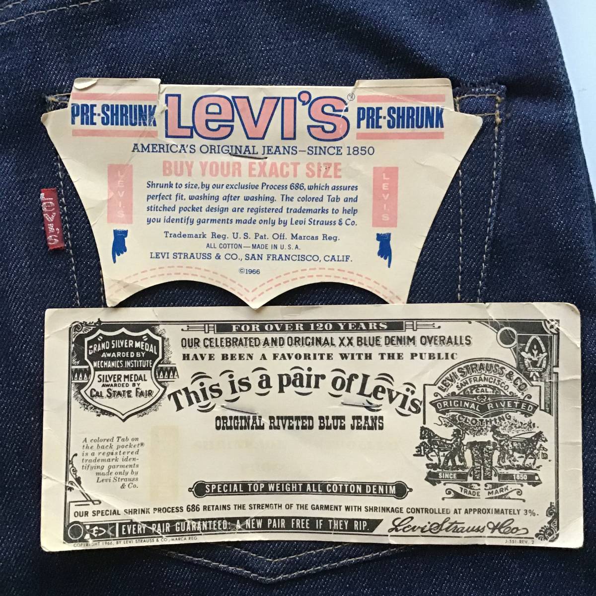 【安い，送料無料】 70s デッドストック LEVI&lsquo;S 505 リーバイス 73年製 セルビッチ 赤耳モデル 最初期 66前期 イエロータグ オリジナル ビンテージ 501XX(W27以下)｜売買されたオークション情報、yahooの商品情報を W27以下