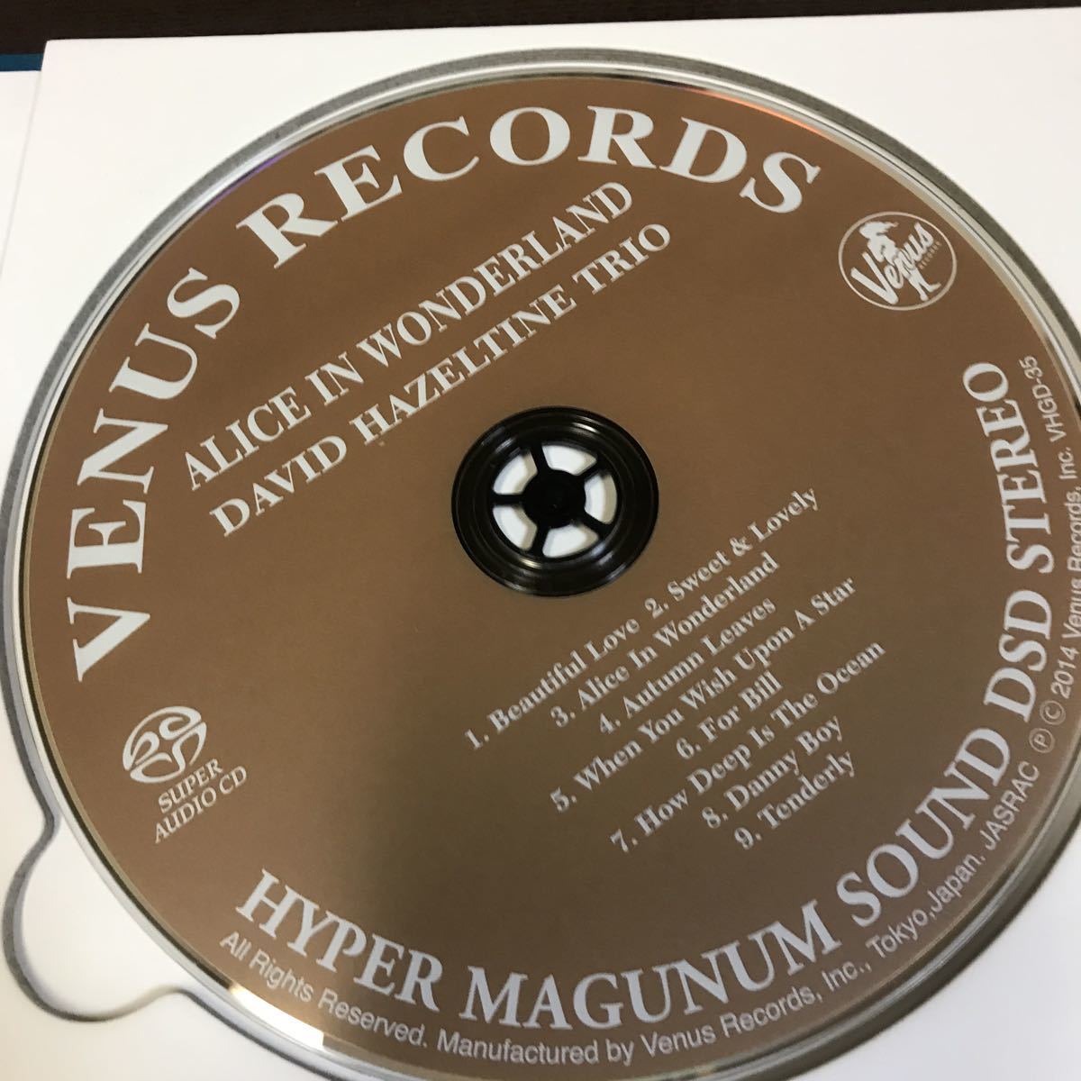 SACD Hazeltine Trio David Single-Layer Stereo Japanese Import
