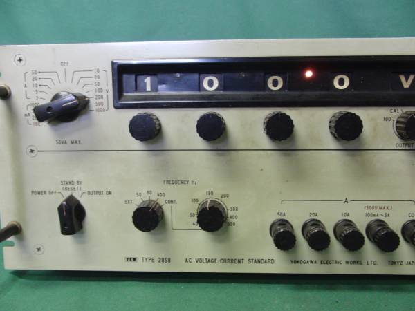 横河 0 | 交流標準電圧電流発生器 AC YOKOGAWA YEW TYPE 標準交流電圧