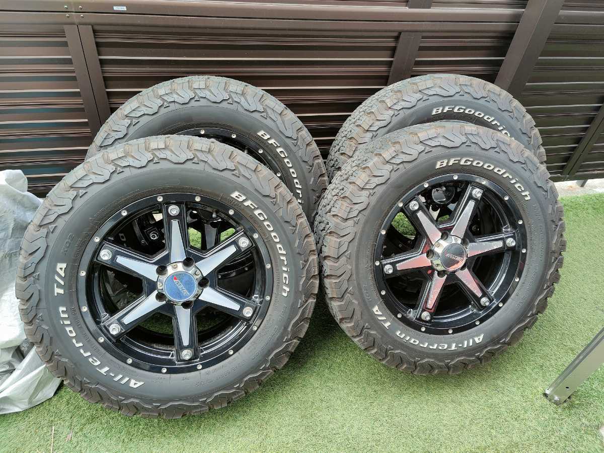 18インチ　7.5J+49　4/5H-114.3 MKW mk-56 16×7J114.3×5H BFグッドリッチ 245/65R17 オールテレーン