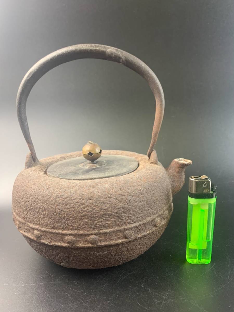 Yahoo!オークション 茶道具 - 煎茶道具 造 鉄瓶 名越昌晴造 古銅 茶器
