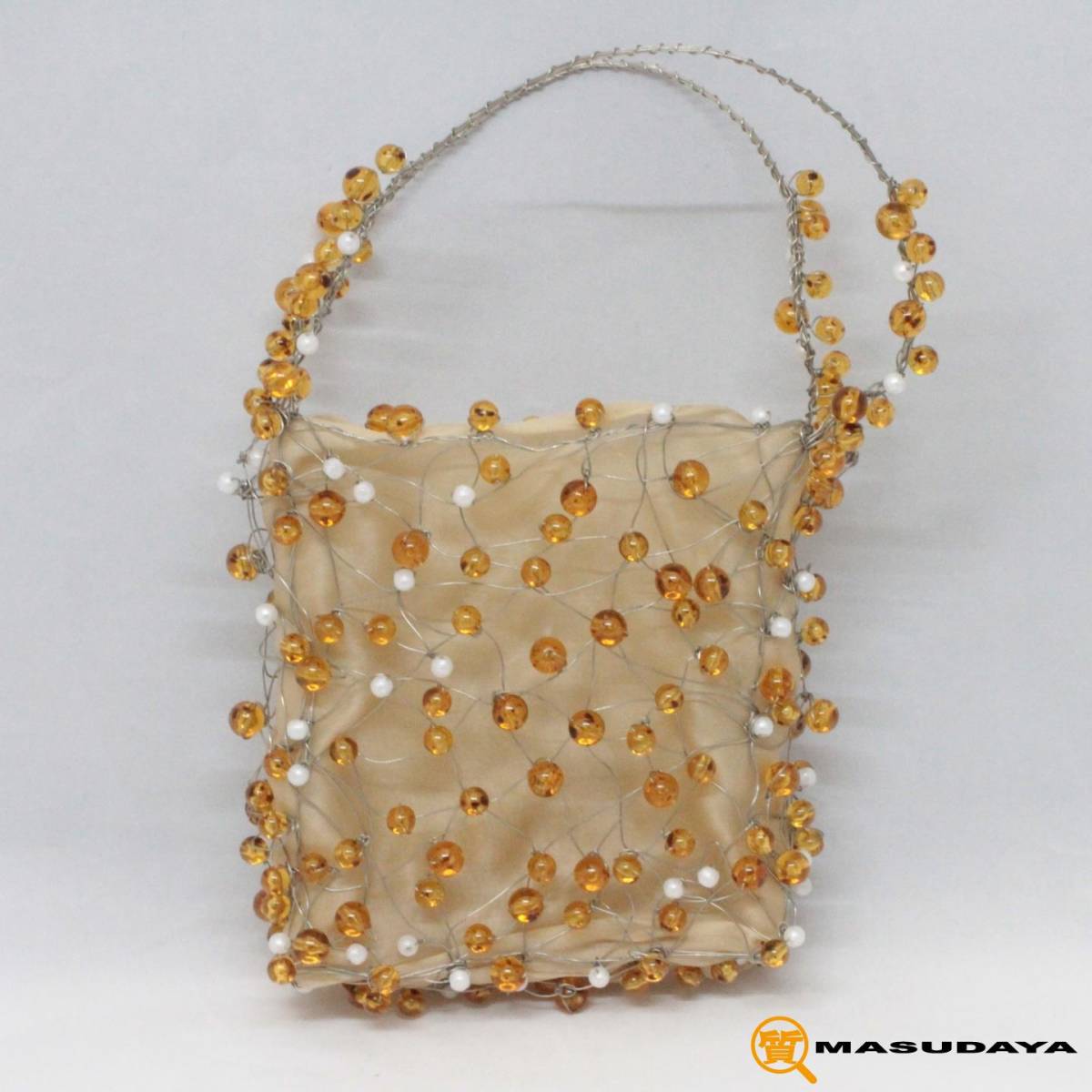 ◇◇【美品】Bottega Veneta ボッテガヴェネタ ビーズ ワイヤー バック 