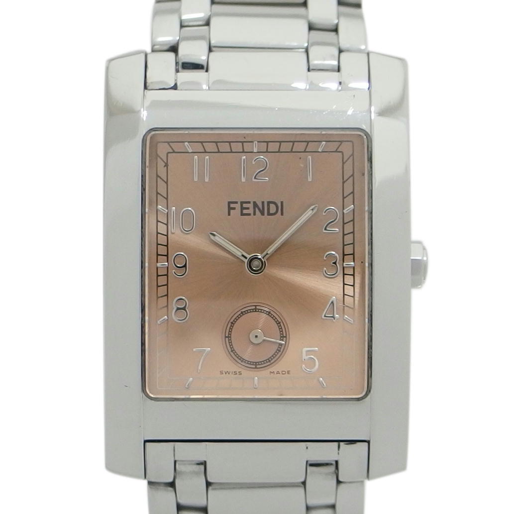 1円【一般中古】FENDI フェンディ/オロロジ/ピンク文字盤/スクエア