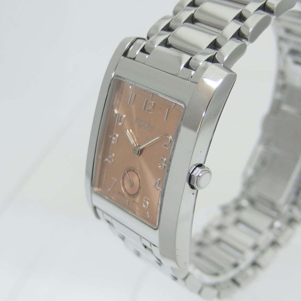 1円【一般中古】FENDI フェンディ/オロロジ/ピンク文字盤/スクエア