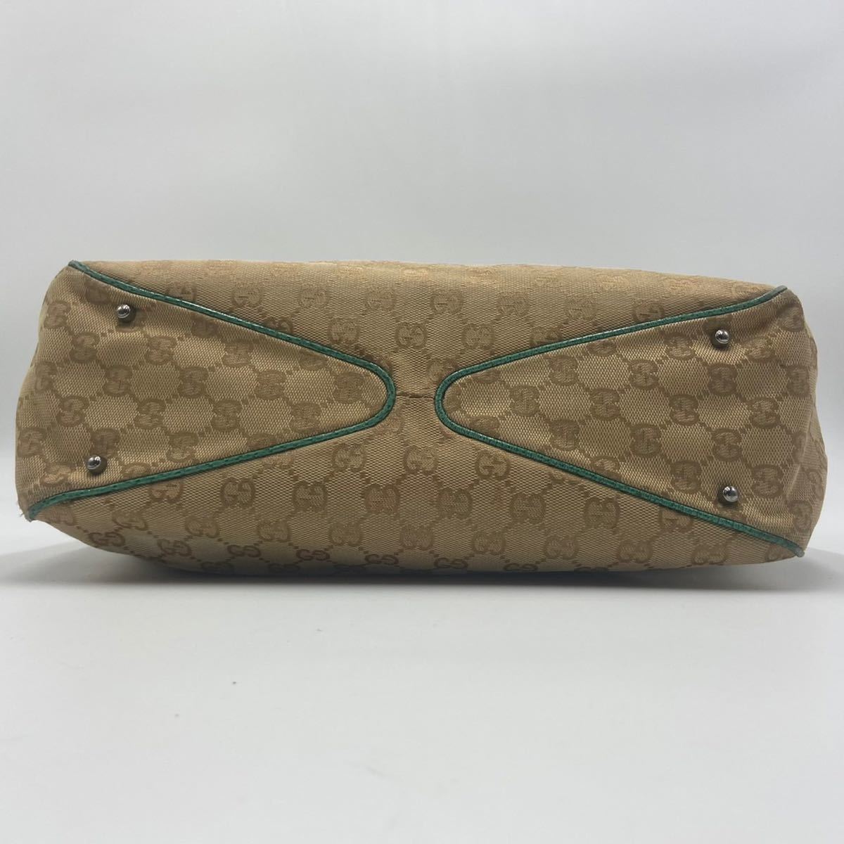 1円《廃盤カラー》 GUCCI グッチ トートバッグ ハンドバッグ GG柄 