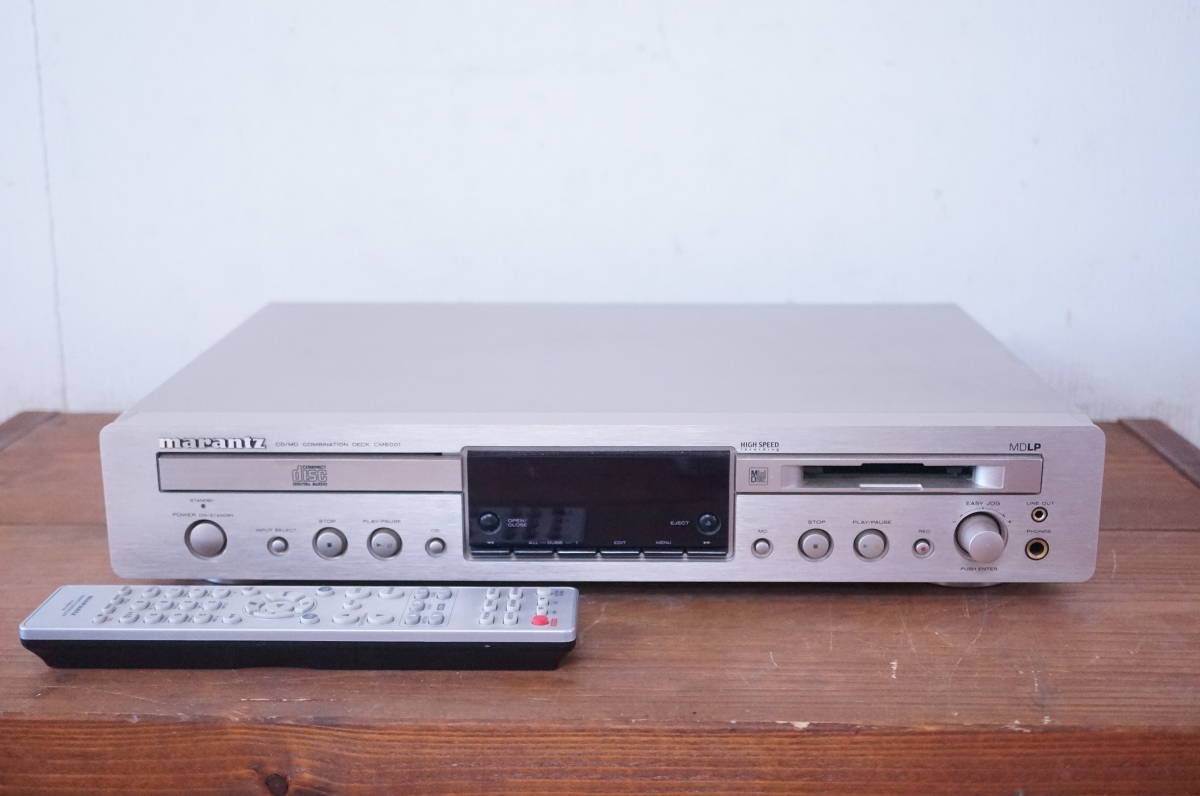 MARANTZ CM6001 CD/MDプレーヤー 　デッキ　完動品 CM6001 marantz マランツ 高級CD⁄MDデッキ 当時6万 コンビネーション