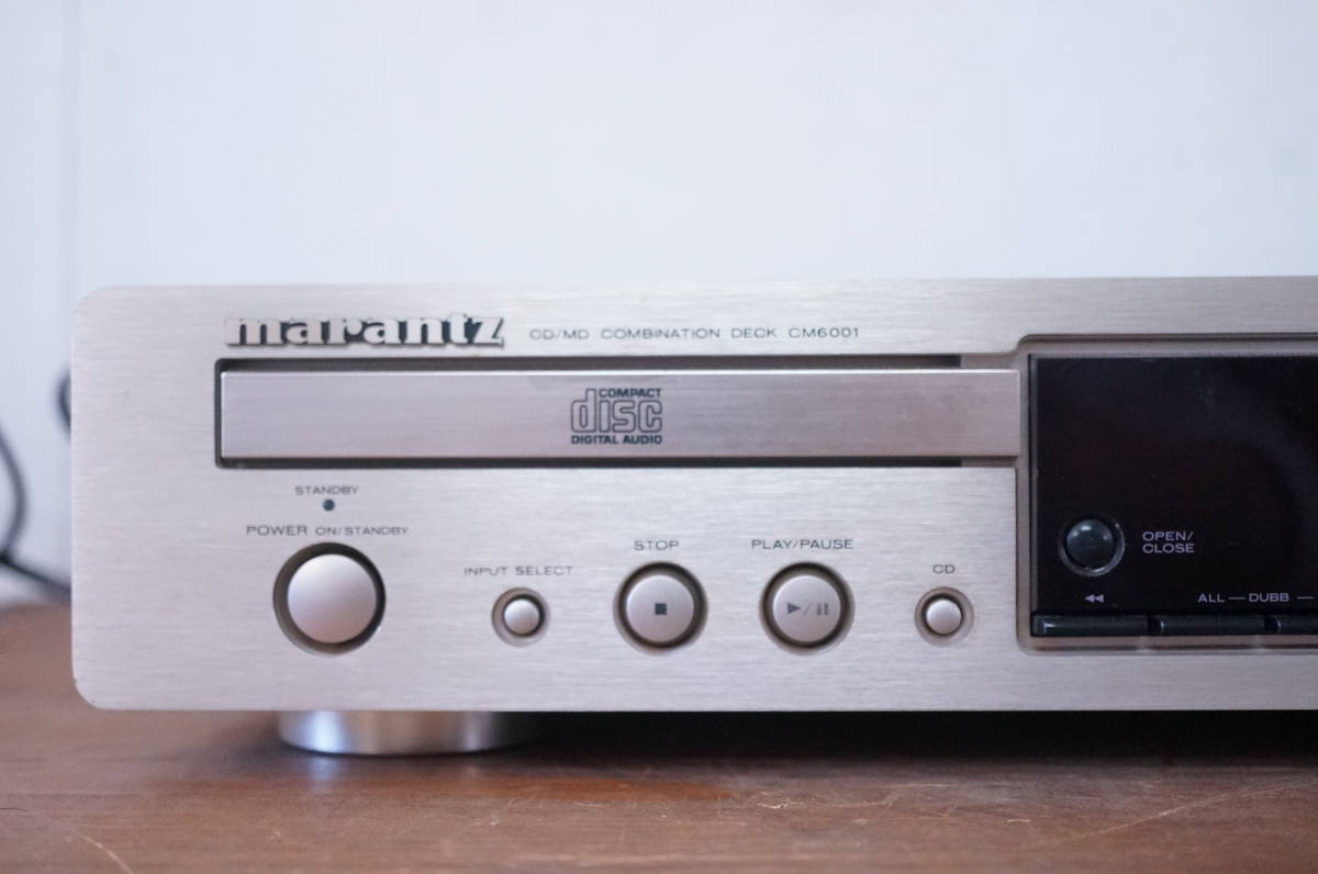 CM6001 marantz マランツ 高級CD⁄MDデッキ 当時6万 コンビネーション