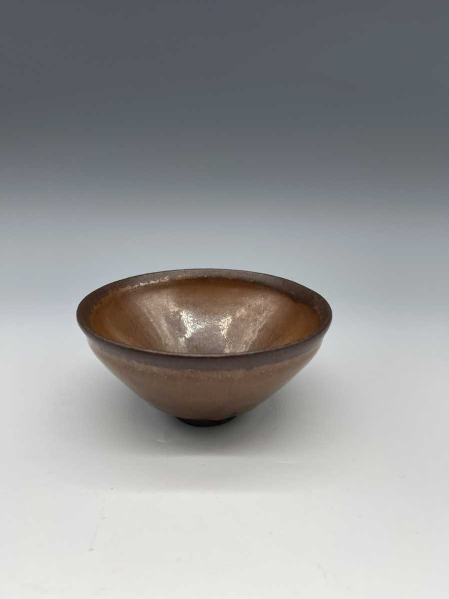 宋時代 天目茶碗 唐物 茶碗 天目 中国古玩 茶道具 （ 魚 - 古玩 時代物