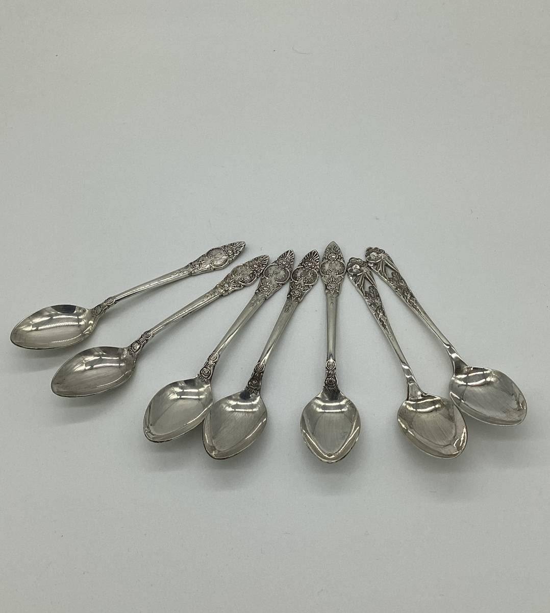 Antique silver spoon Etsy 日本 nickel 銀仕上げ AZUMA ニッケル