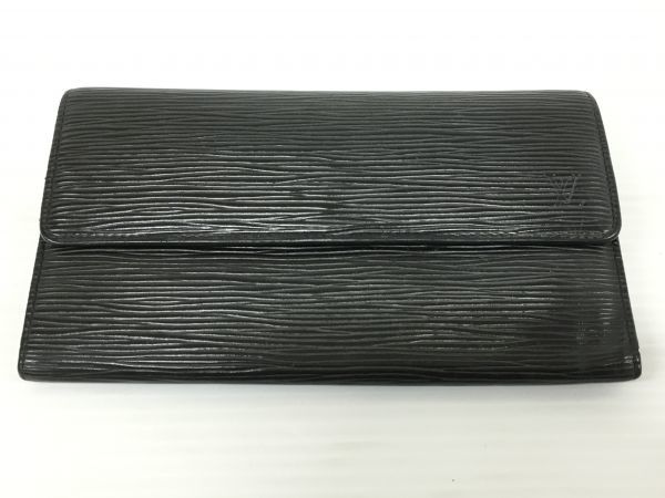 M12-178-0201-170【中古】Louis Vuitton ルイヴィトン エピ・ノワール ポルトフォイユ・インターナショナル M63722 三つ折り長財布 CA0053 VUITTON LOUIS 中古・古着通販LOUIS M62288 Eclipse Black&frasl;Gray