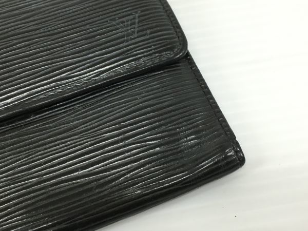 M12-178-0201-170【中古】Louis Vuitton ルイヴィトン エピ・ノワール ポルトフォイユ・インターナショナル M63722 三つ折り長財布 CA0053 VUITTON LOUIS 中古・古着通販LOUIS M62288 Eclipse Black&frasl;Gray