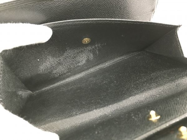 M12-178-0201-170【中古】Louis Vuitton ルイヴィトン エピ・ノワール ポルトフォイユ・インターナショナル M63722 三つ折り長財布 CA0053 VUITTON LOUIS 中古・古着通販LOUIS M62288 Eclipse Black&frasl;Gray