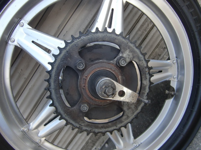 CB250N 当時物 純正 コムスター リアホイール 18インチ アクスル類
