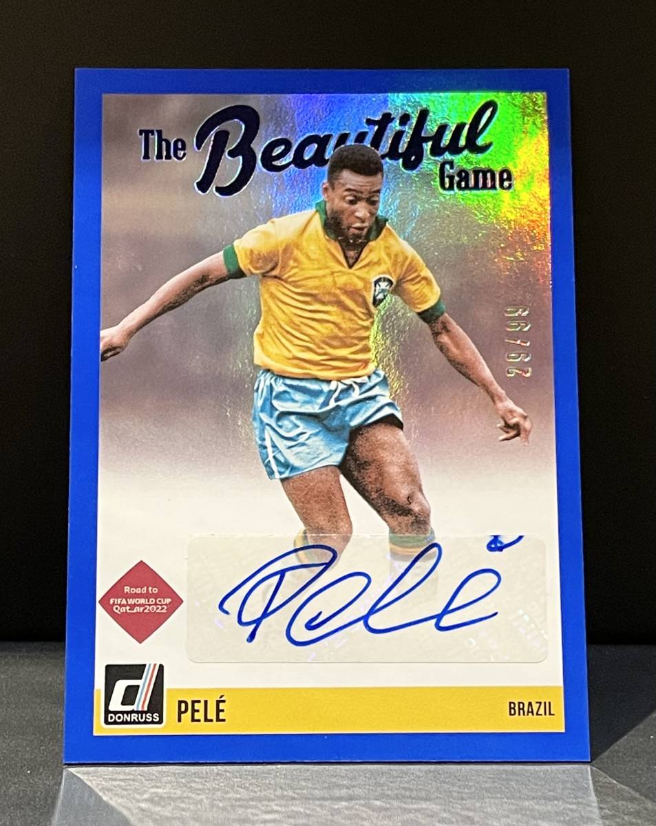 Pele 2021-22 Donruss Soccer Road to Qatar The Beautiful Game Auto 