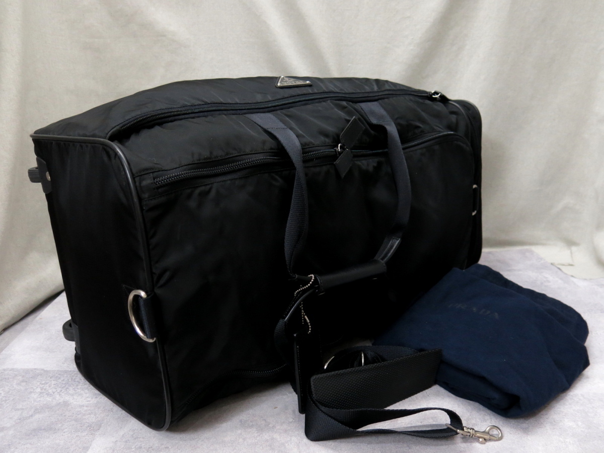 ○超美品○PRADA ナイロン レザー プラダ○メンズ○ポコノ カーフ 