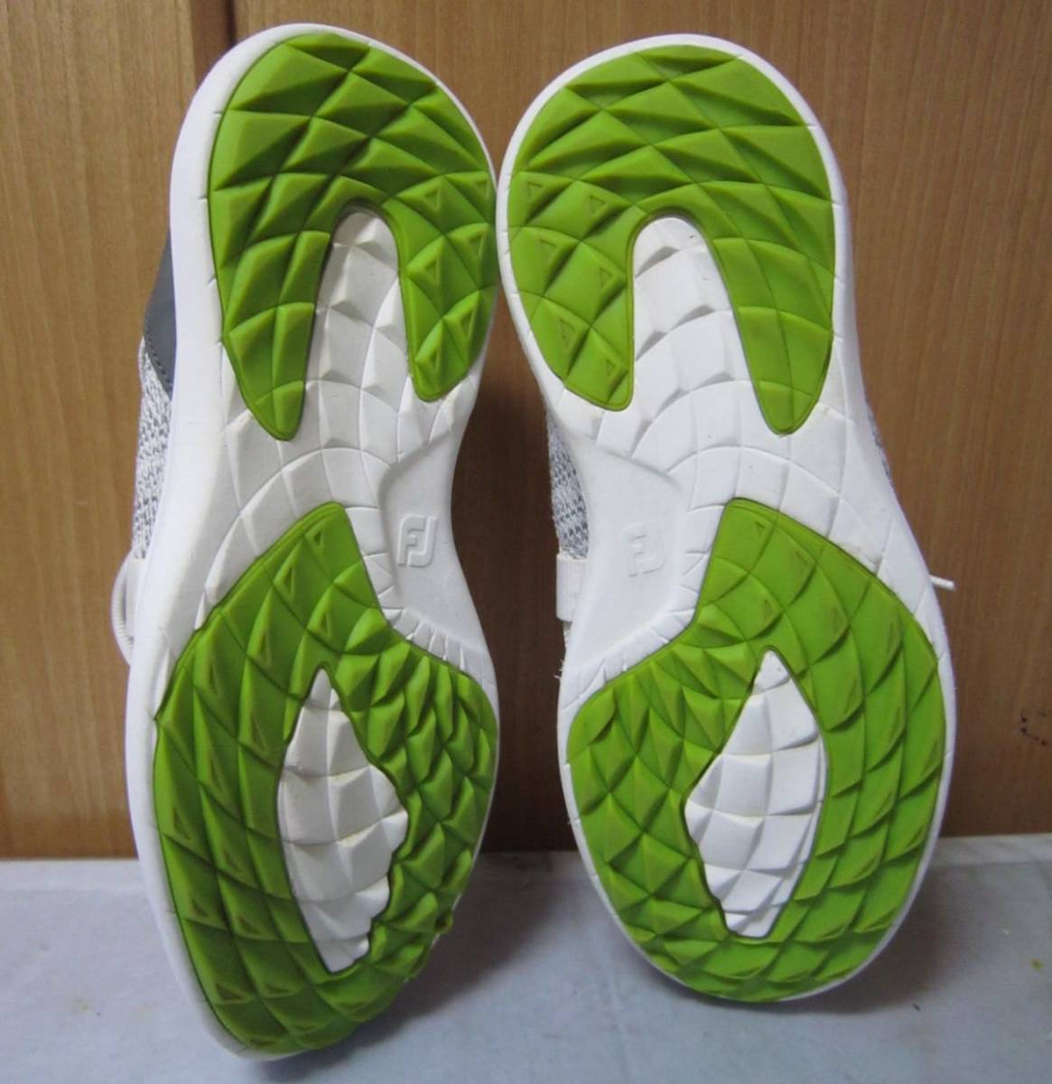 ゴルフシューズ/スパイクレス　　　FJ フットジョイ フレックス（56101J）白灰/黄緑　27cm US9 W　JS　　　　 FOOT JOY　FLEX　 　k2202a_4