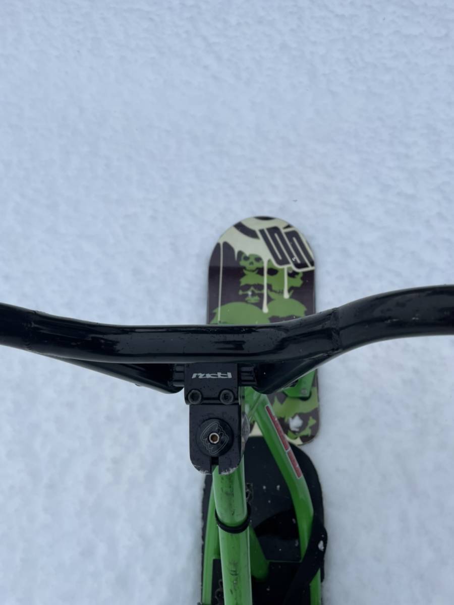 石川県 富山県 JykK スノースクート グリーン snowscoot 美中古 大人用  