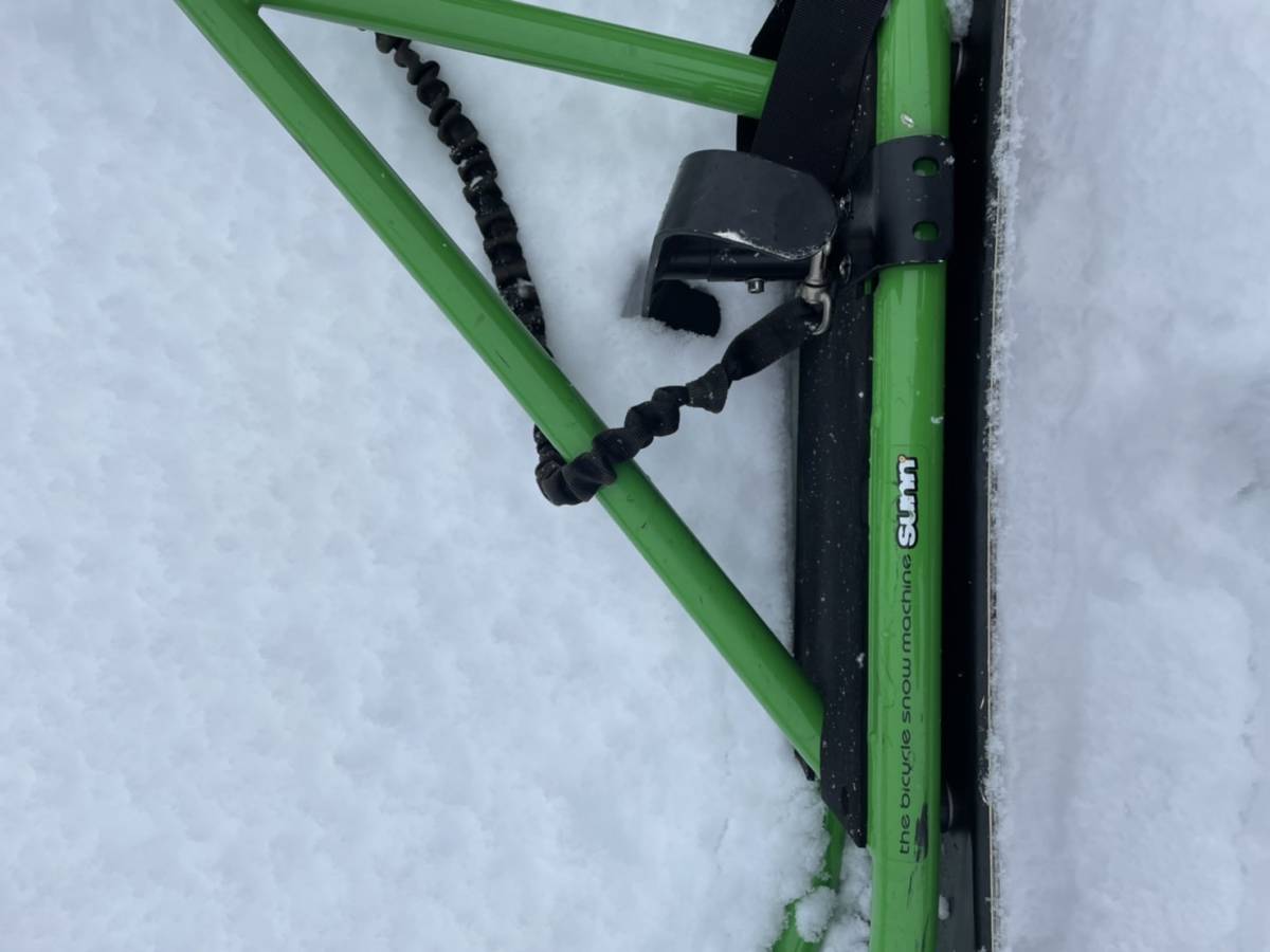 石川県 富山県 JykK スノースクート グリーン snowscoot 美中古 大人用  