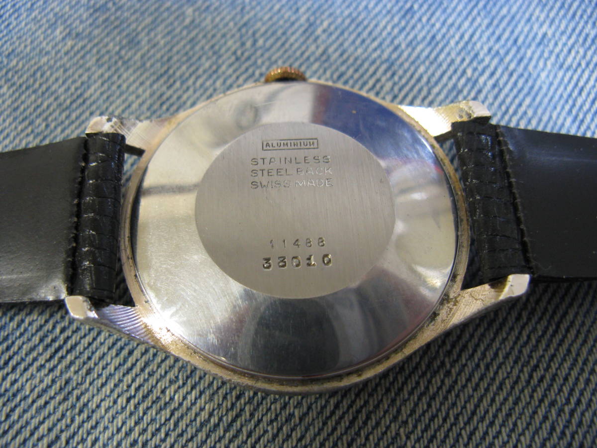 1950年代 BOMA スモセコ 大型ケース38.2mm アンティーク手巻腕時計 