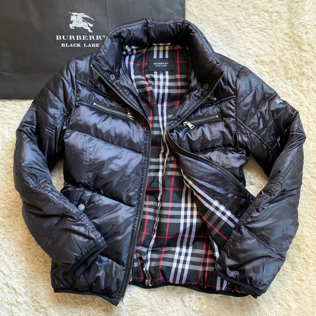 新作登場，限定SALE 漢の格上げ 圧倒的存在感 極 BURBERRY BLACK LABEL バーバリー ブラックレーベル ホース刺繍 チェック ダウンジャケット M 1スタ(ジャケット、上着)｜売買されたオークション情報、yahooの商品情報 男性用