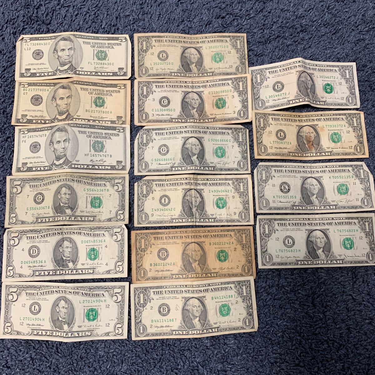 アメリカ ドル紙幣 ドル札 1ドル 5ドル 計40ドル 外国紙幣 外国銭 おまとめ 現状発送 世界 売買されたオークション情報 Yahooの商品情報をアーカイブ公開 オークファン Aucfan Com