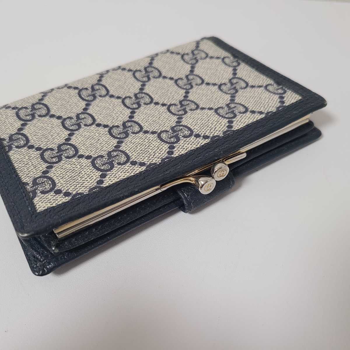 gucci 財布 レディース GG柄 がま口 GUCCI PLUS 二つ折り GUCCI グッチ GG がま口 二つ折り 財布 折りたたみウォレット