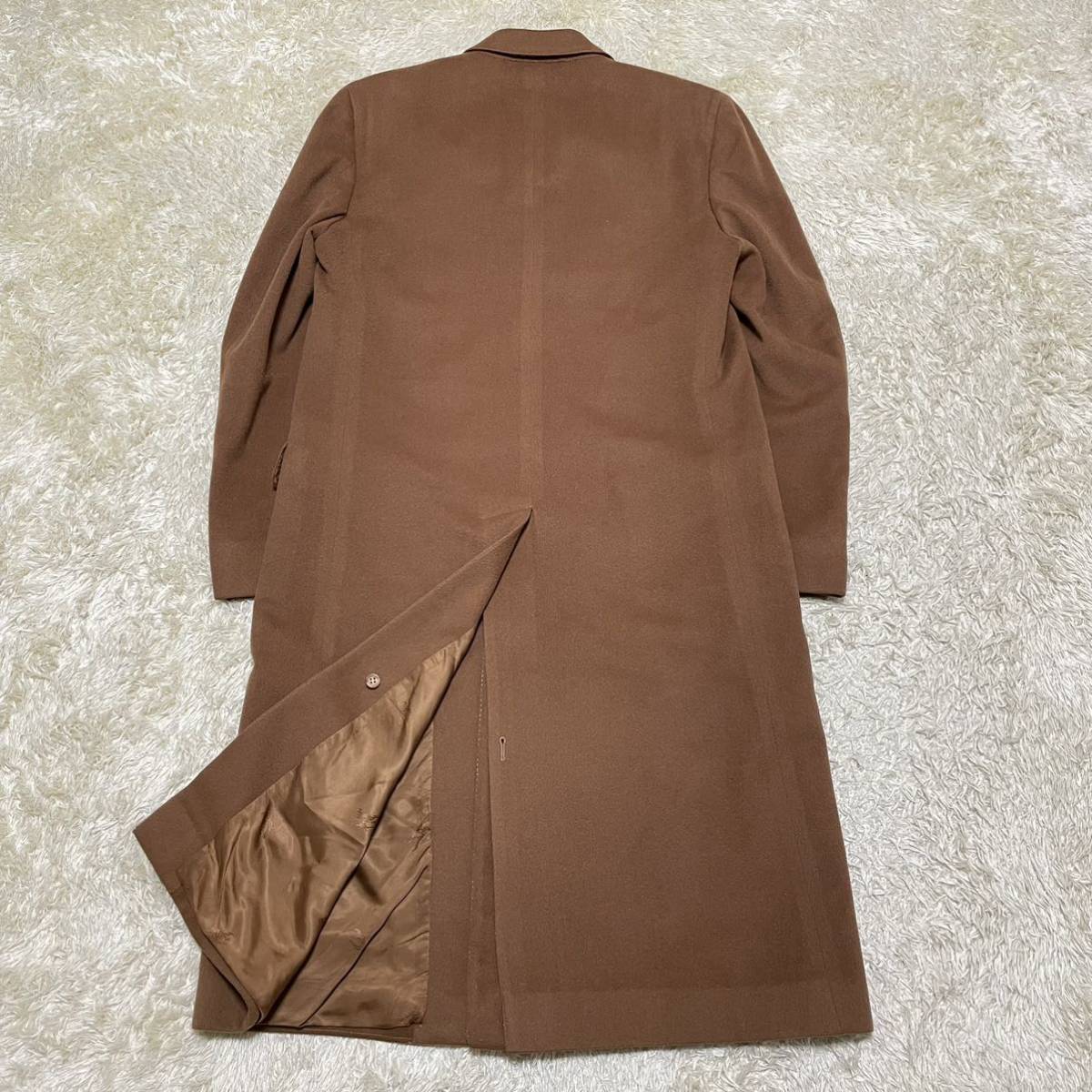 極美品バーバリーBUBERRY最高級カシミヤ 100％ロング コート 9