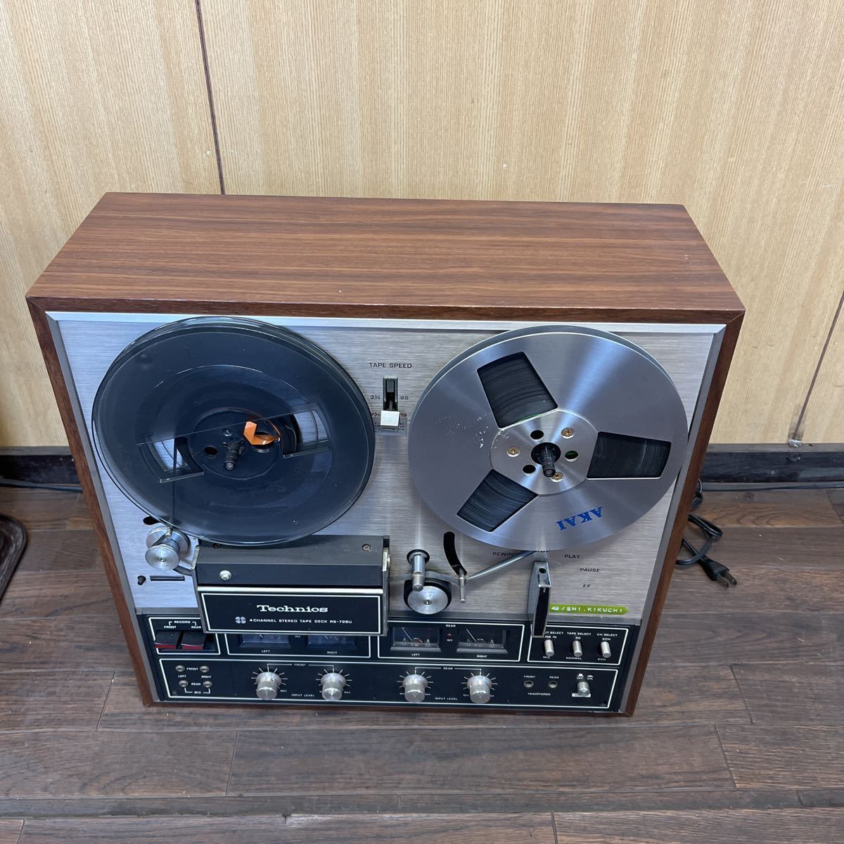 Technics : - RS-728U 美品・動作品1973 RS-728Uテープ・リール付き