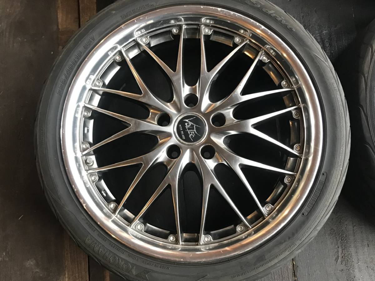 売切】VOLTEC インターミラノ 18×7.5J PCD114.3 5穴 +38 ヨコハマ 