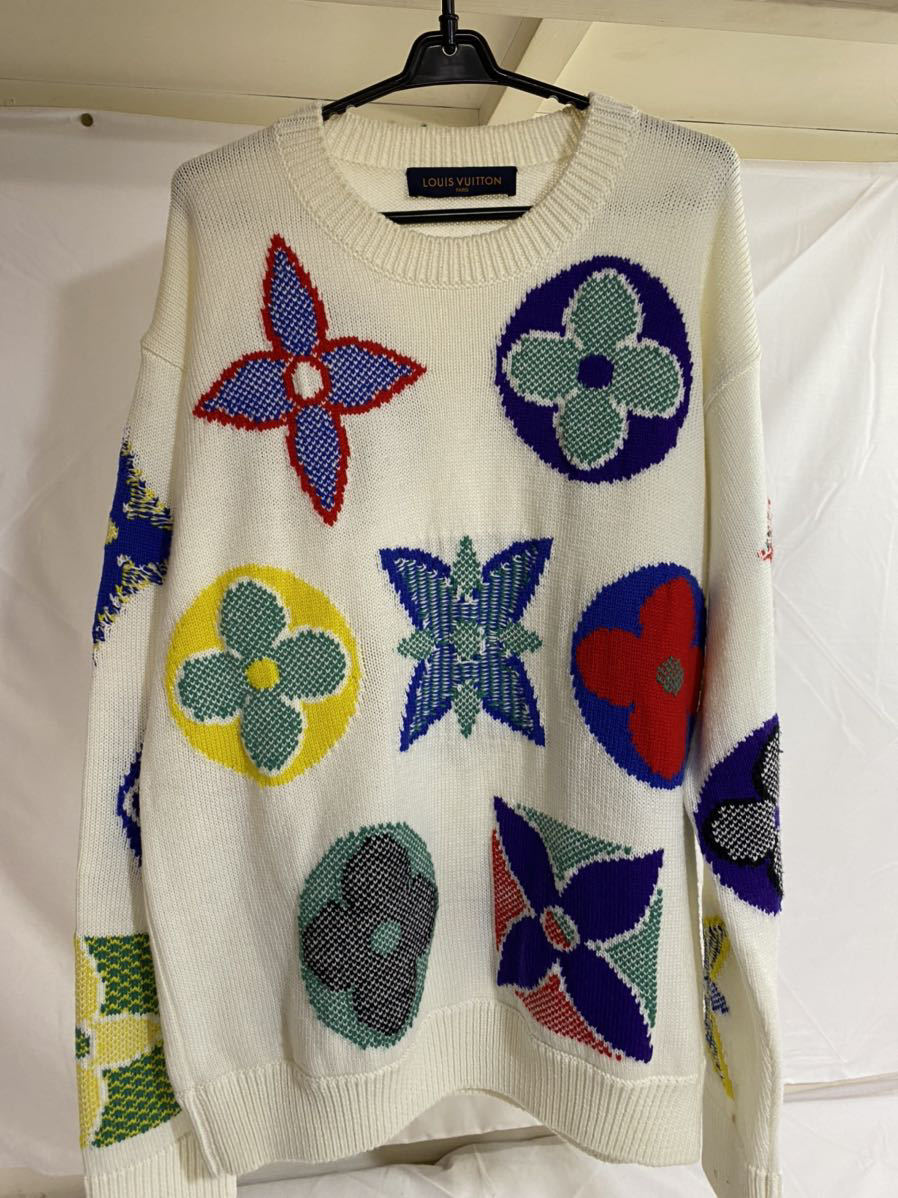 【セール，人気】 LOUIS VUITTON ルイ ヴィトン マルチカラーモノグラム ニットセーター メンズ Lサイズ MADE IN ITALY(その他)｜売買されたオークション情報、yahooの商品情報をアーカイブ公開 - オークファン 男性用