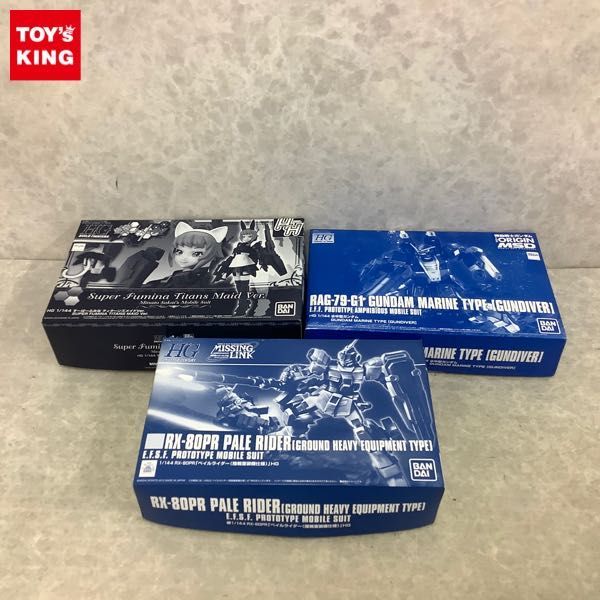 最安値，正規品 1円 HGUC 等 1/144 ペイルライダー 陸戦重装備仕様 水中型 ガンダム 他(プラモデル)｜売買されたオークション情報、yahooの商品情報をアーカイブ公開 - オークファン その他