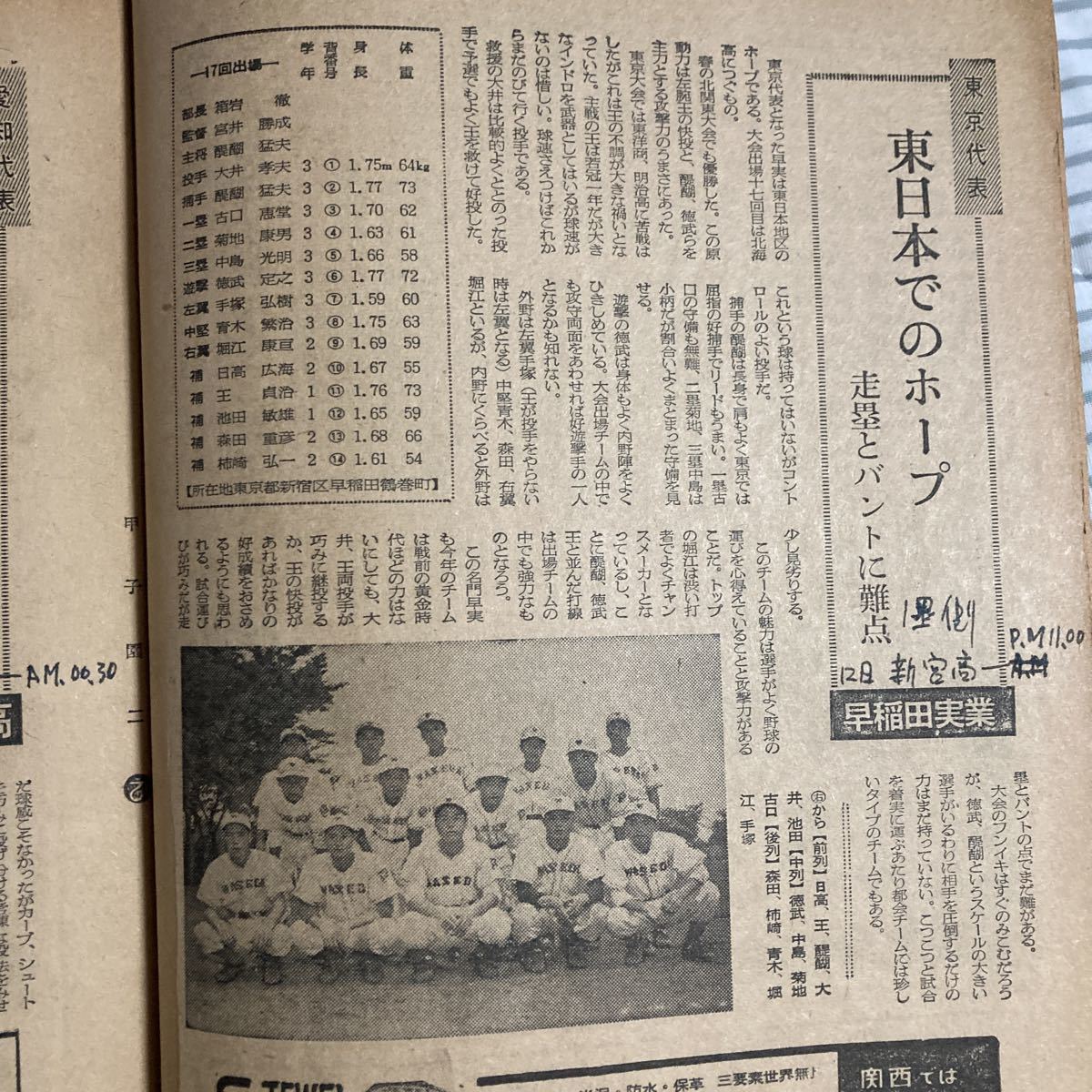 甲子園大会（朝日新聞社） 第38回全国高校野球選手権大会（昭和31年 ビジュアル球史 - 高校野球＞夏の大会の組み合わせ決まる、慶應は第2シード、日大は 夏１００回：朝日新聞デジタル 高校野球朝日新聞社 第38回甲子園大会号 選手名鑑（昭和31年 高校野球 | 甲子園大会 朝日新聞社 2026年最新Yahoo!オークション 1956年(昭和31年 -甲子園大会(本、雑誌)の中古品・新品