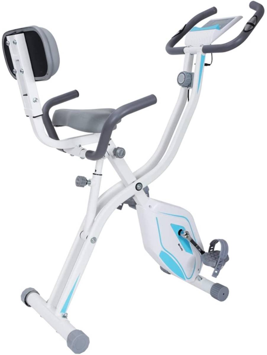 AKNIO フィットネスバイク エアロバイク 連続使用時間50分 折りたたみ 