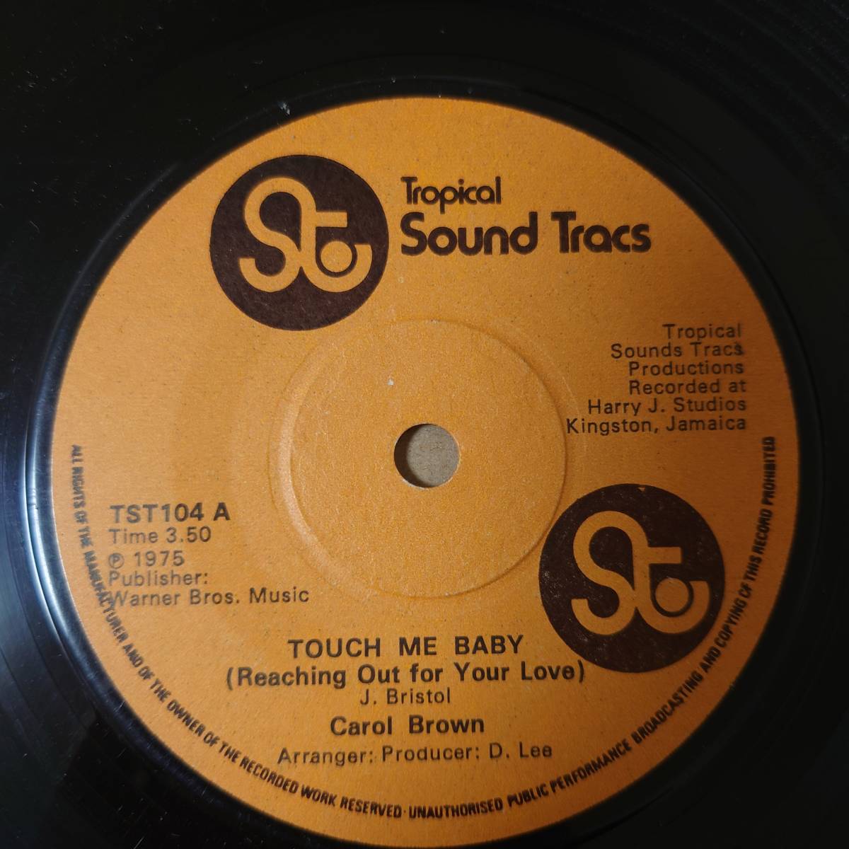 【100%新品，格安】 レア Carol Brown - Touch Me Baby Reaching Out For Your Love // Tropical Sound Tracs 7inch / Lovers / Tamiko Jones(レゲエ)｜売買されたオークション情報、yahooの商品情報をアーカイブ公開 - オークファン レゲエ