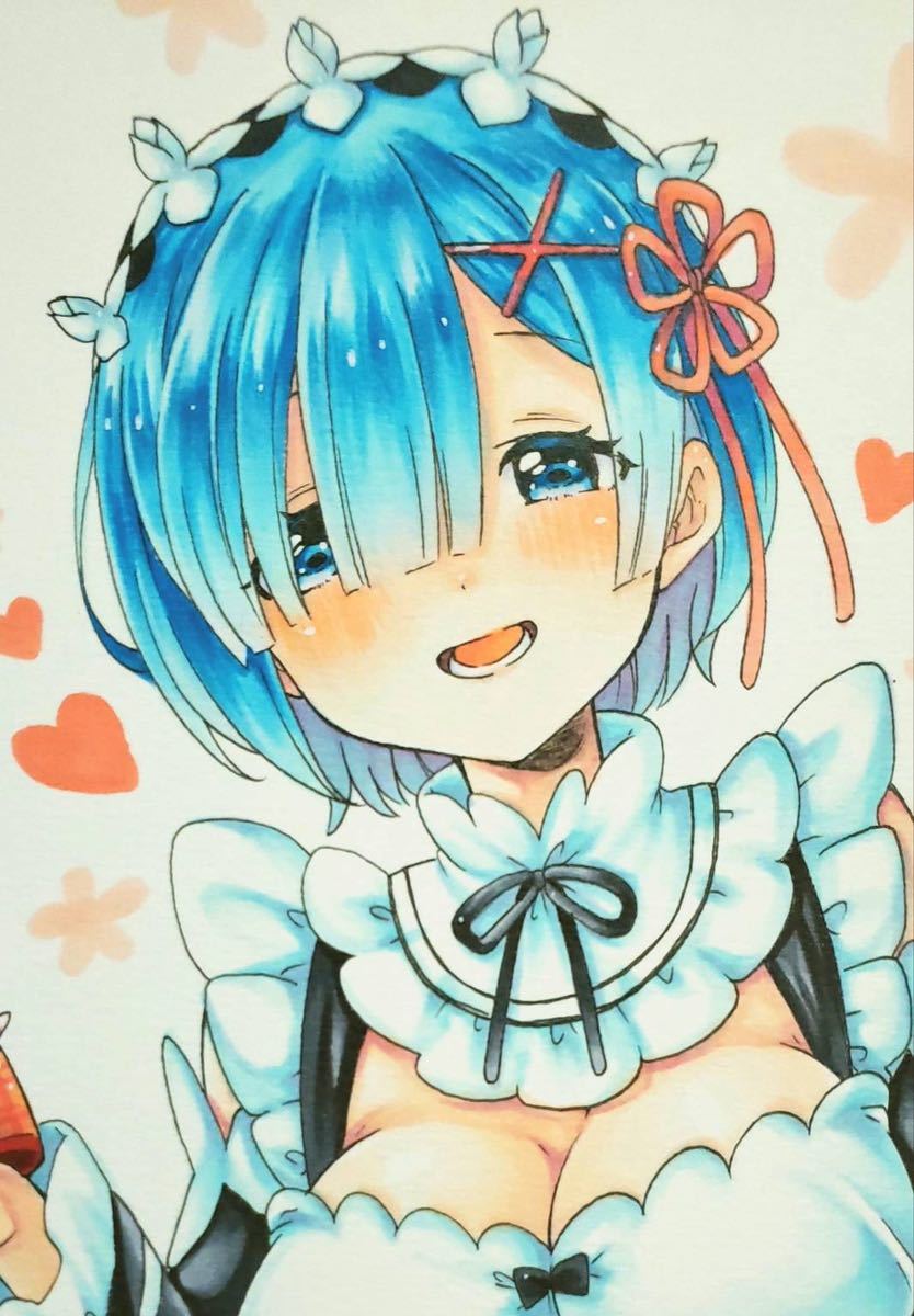 同人手描きイラスト☆リゼロ☆レム☆Re:ゼロから始める異世界生活