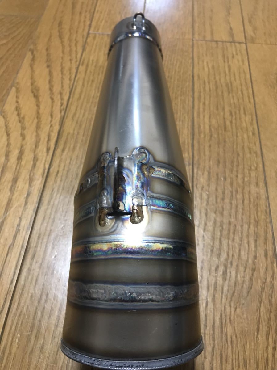 □アサヒナ レージング サイレンサー チタン マフラー 差込径60.5mm