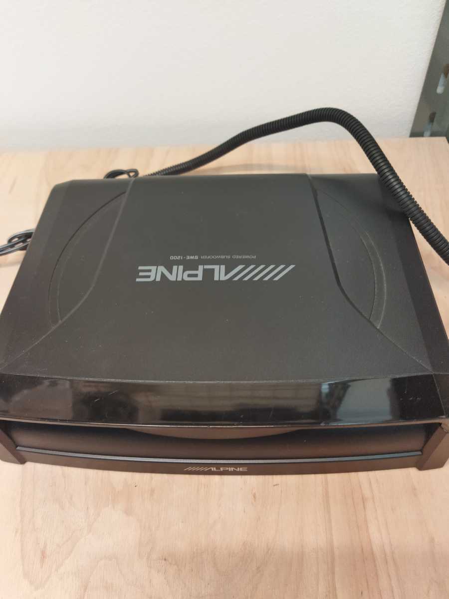 アルパイン ALPINE サブウーファー SWE-1390 簡易動作確認済 SWW-5000