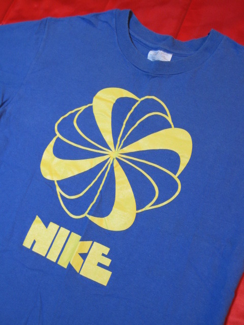 NIKEナイキ☆風車 ゴツナイキTシャツ青 MADE IN USA☆ヴィンテージ