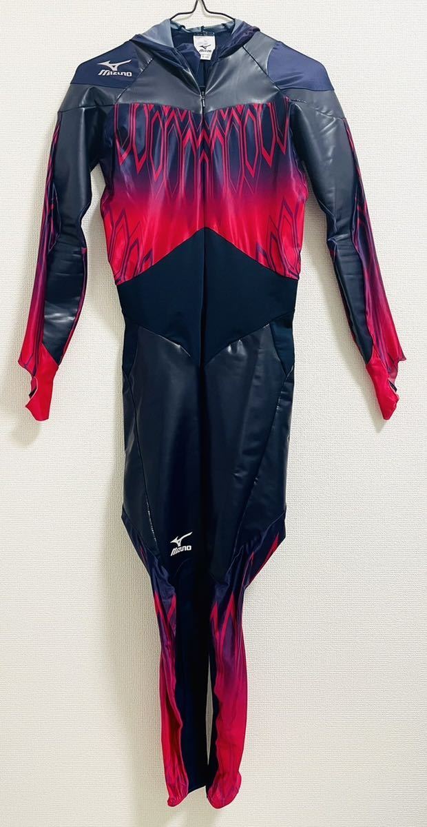 ミズノ スピードスケート ワンピース ラバー ポロパン 全身タイツ  