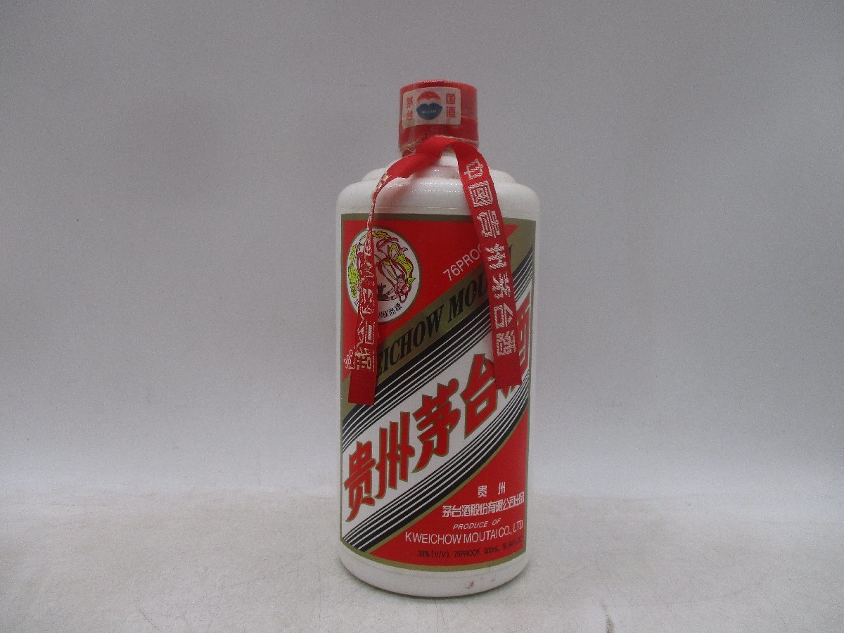 【同梱OK商品】1円～ 中国酒 貴州芽台酒 MOUTAI マオタイ酒 天女ラベル 500ml 38% 959g 古酒 未開栓 箱 X95930