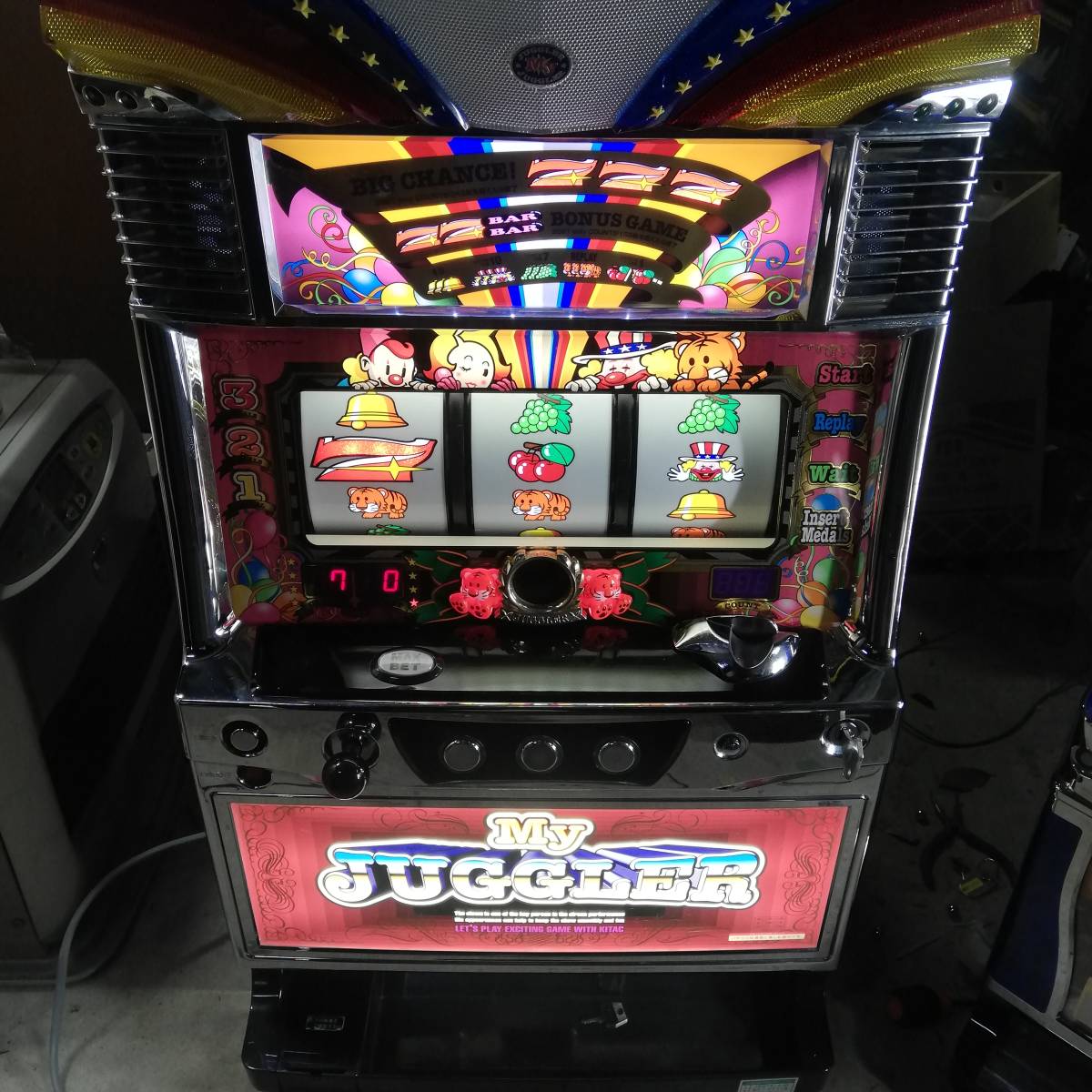 売切 パチスロ 実機 北電子 マイジャグラーⅢ 3 KD スロット