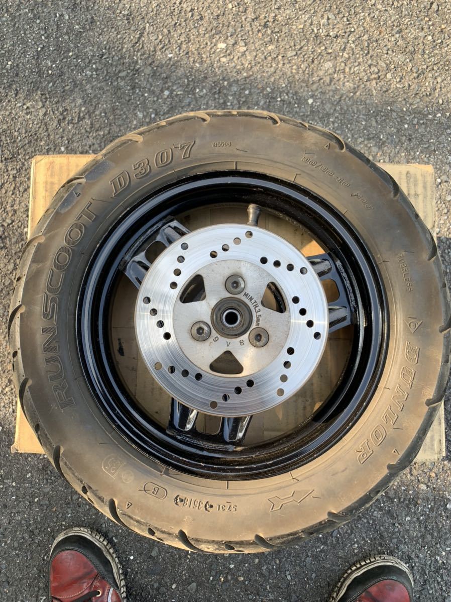 専用　2枚 7635km アドレスV125G フロントホイール 検cf4ea cf46a v125s cf4ma